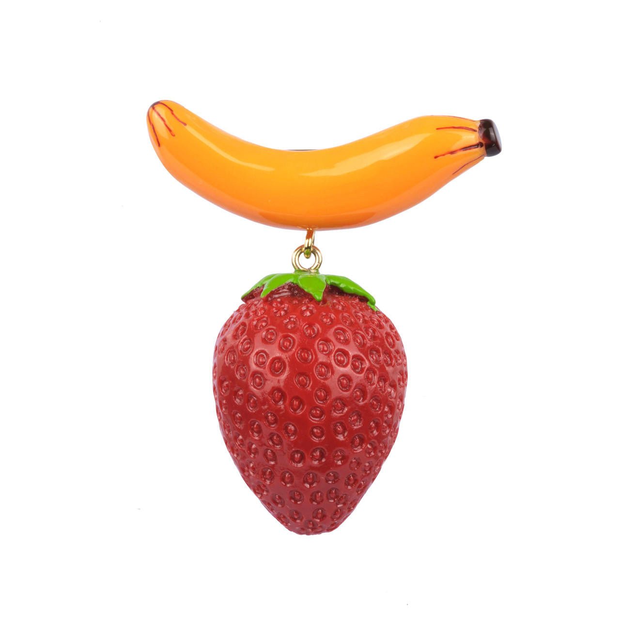 Brooch Drôles de Fruits Yellow Banana Brooch | ZDF5051 - Les Nereides