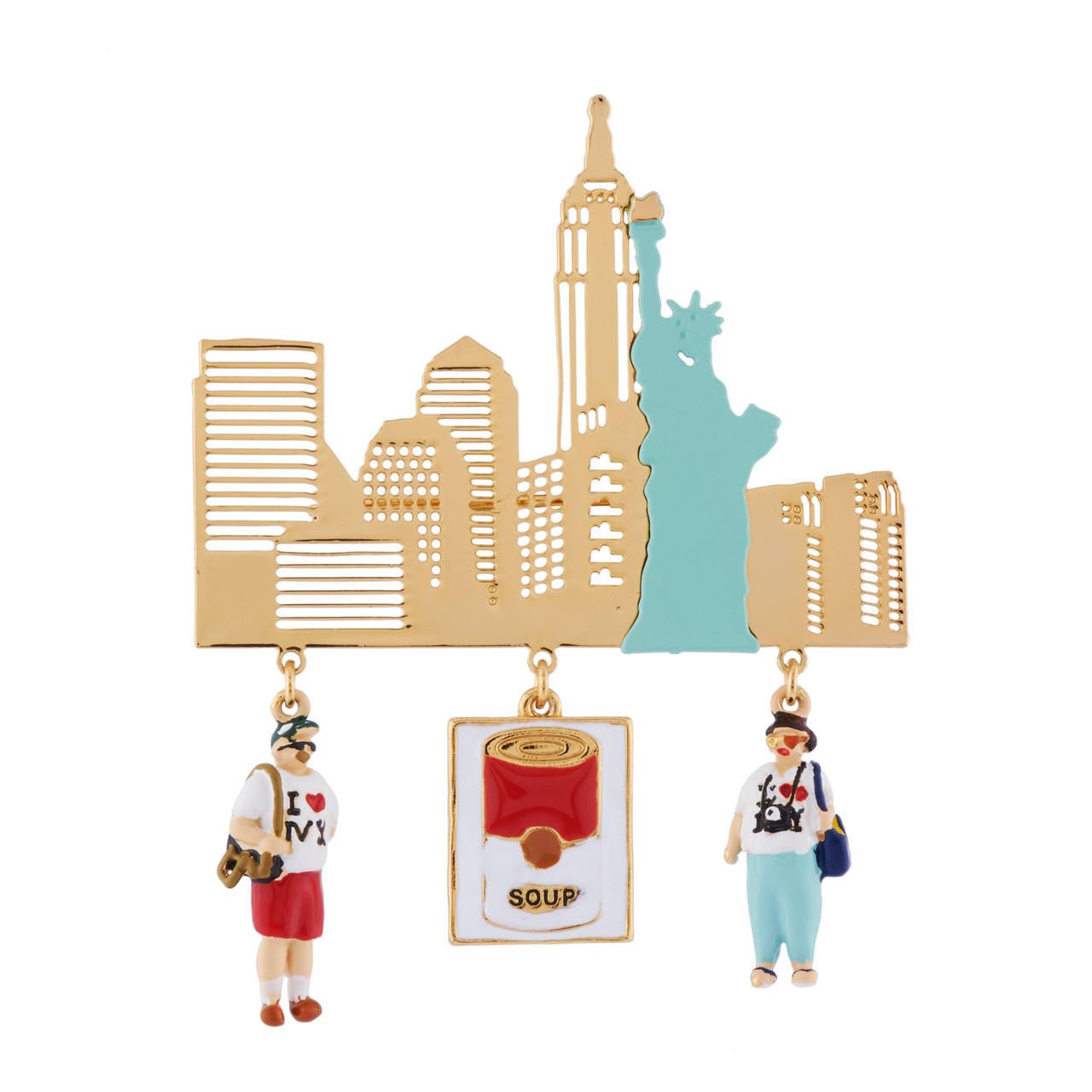 Brooch Hello New York Brooch | AHNY5031 - Les Nereides