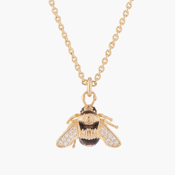 Bumblebee Necklace | White Gold Plated Chain Pendant | Light Years