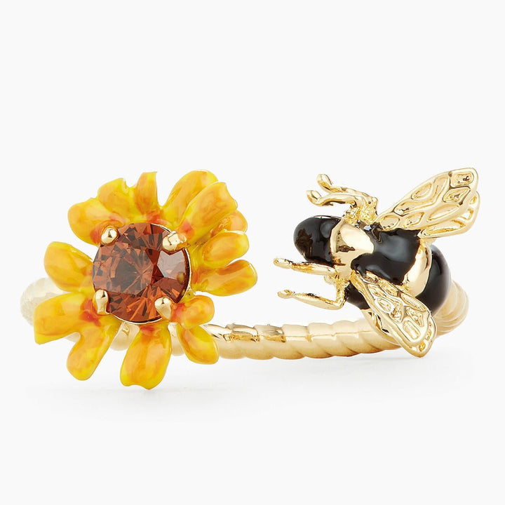 Buttercup And Bee Twisted Adjustable Ring | APPP6031 - Les Nereides