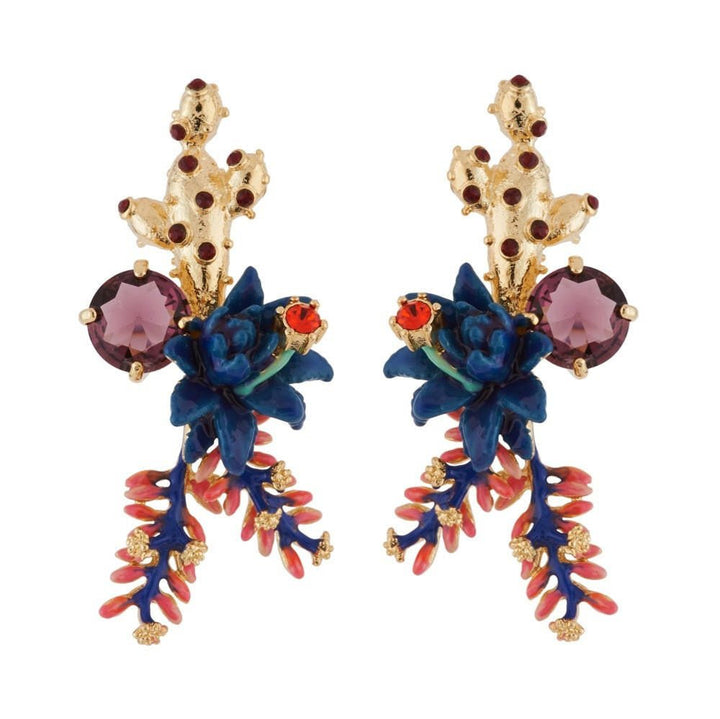 Cactus And Desert Flower Earrings | AGDC1091 - Les Nereides