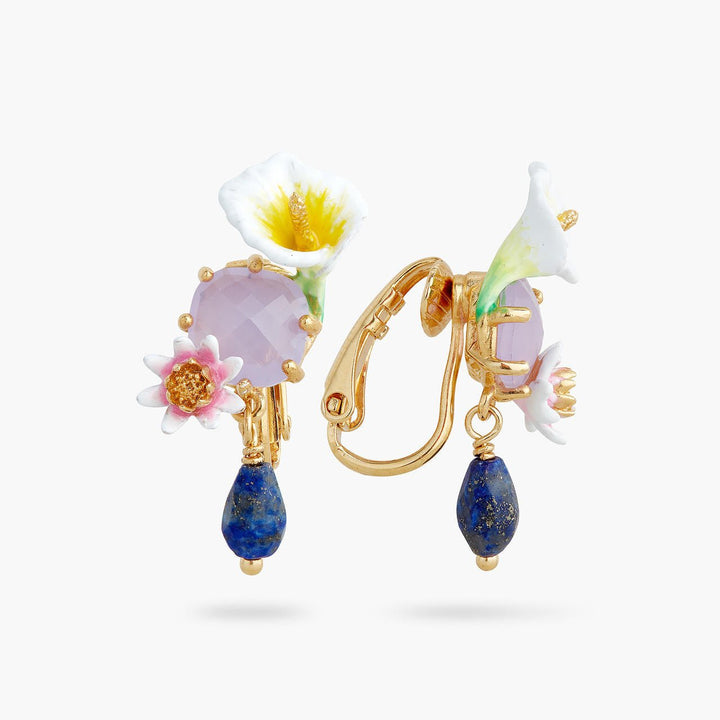 Calla And Lapis Lazuli Earrings | AQJF1041 - Les Nereides