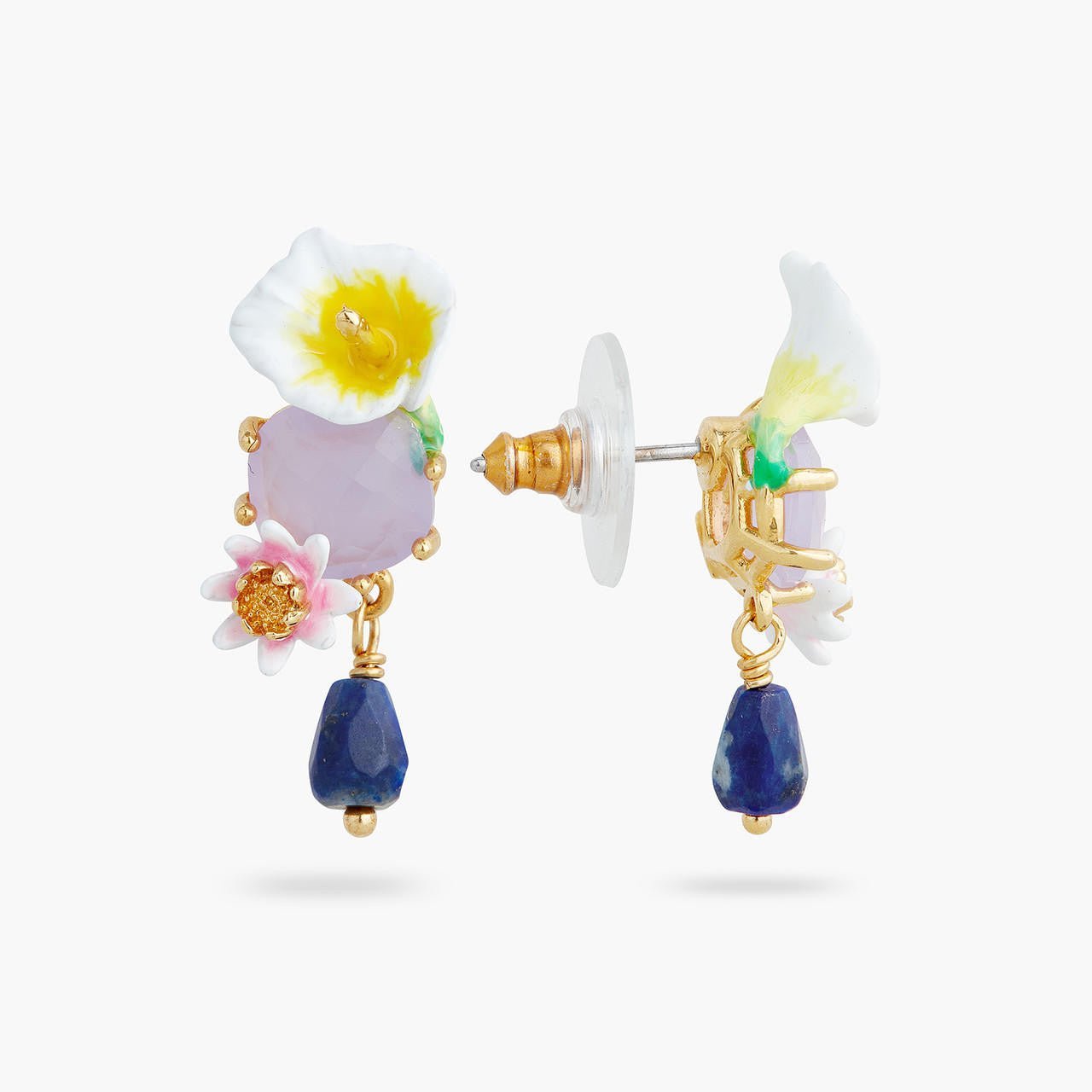 Calla And Lapis Lazuli Earrings | AQJF1041 - Les Nereides