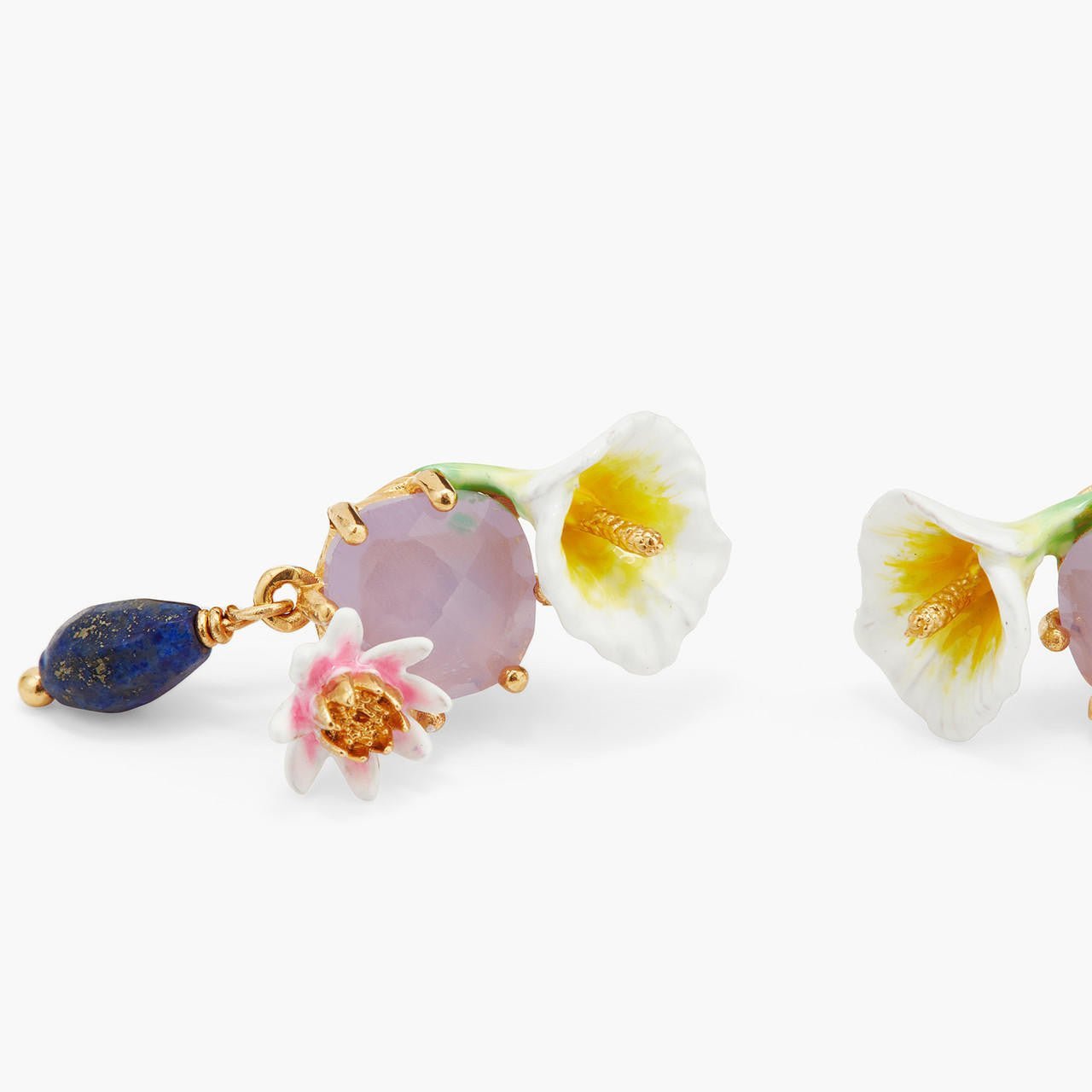 Calla And Lapis Lazuli Earrings | AQJF1041 - Les Nereides