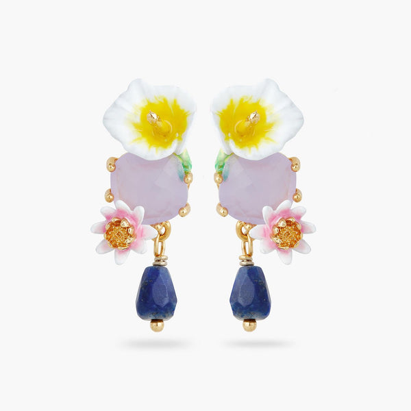 Calla And Lapis Lazuli Earrings | AQJF1041 - Les Nereides