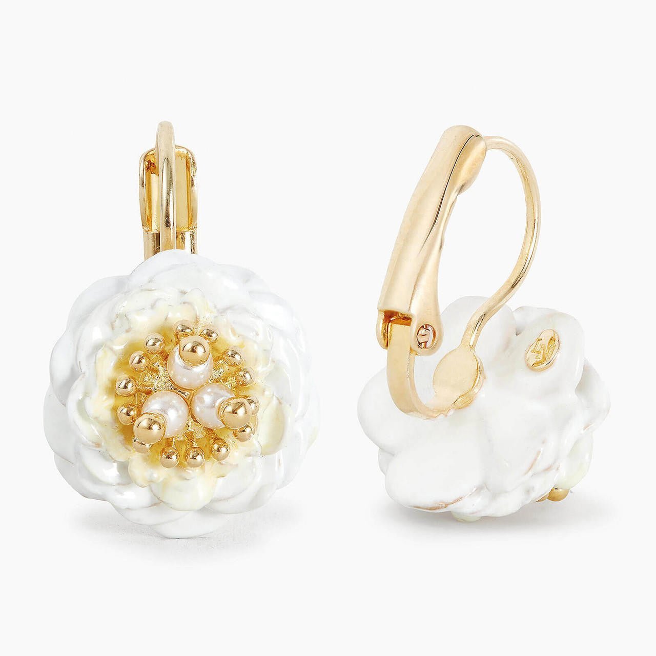 Camellia Sleeper Earrings | AOLF1111 - Les Nereides