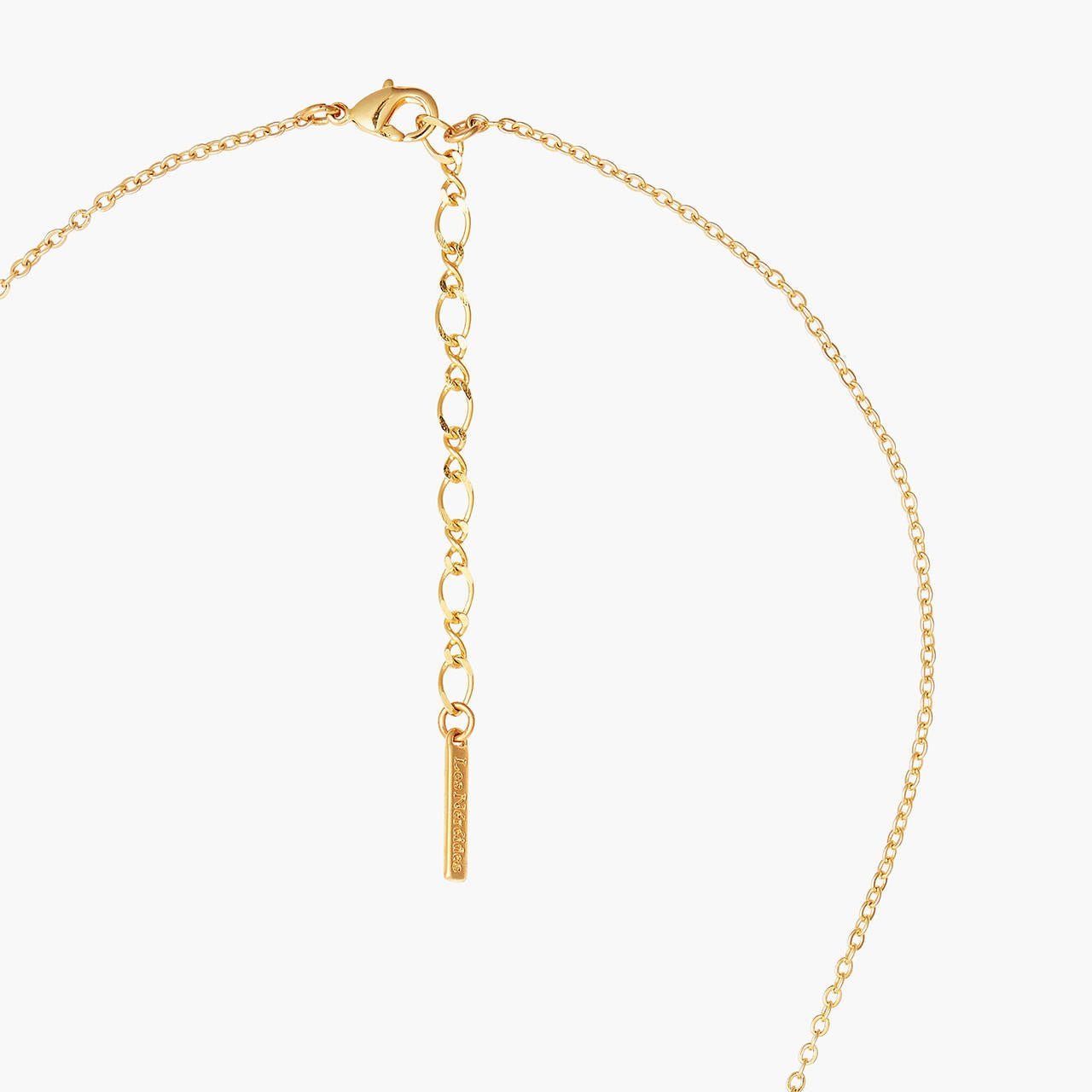 Campanula And Peonies On Faceted Crystal Thin Necklace | ANLA3031 - Les Nereides