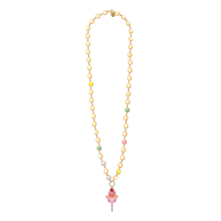 Candy Monster Cupcake Pink Monster Necklace | ABCM3011 - Les Nereides