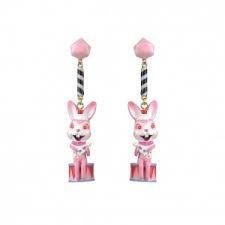 Candy Monster Pink Bunny Musician Earrings | ABCM1021 - Les Nereides