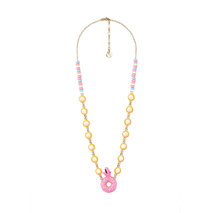 Candy Monster Pink Donut Monster W/Candy Chain Necklace | ABCM3101 - Les Nereides