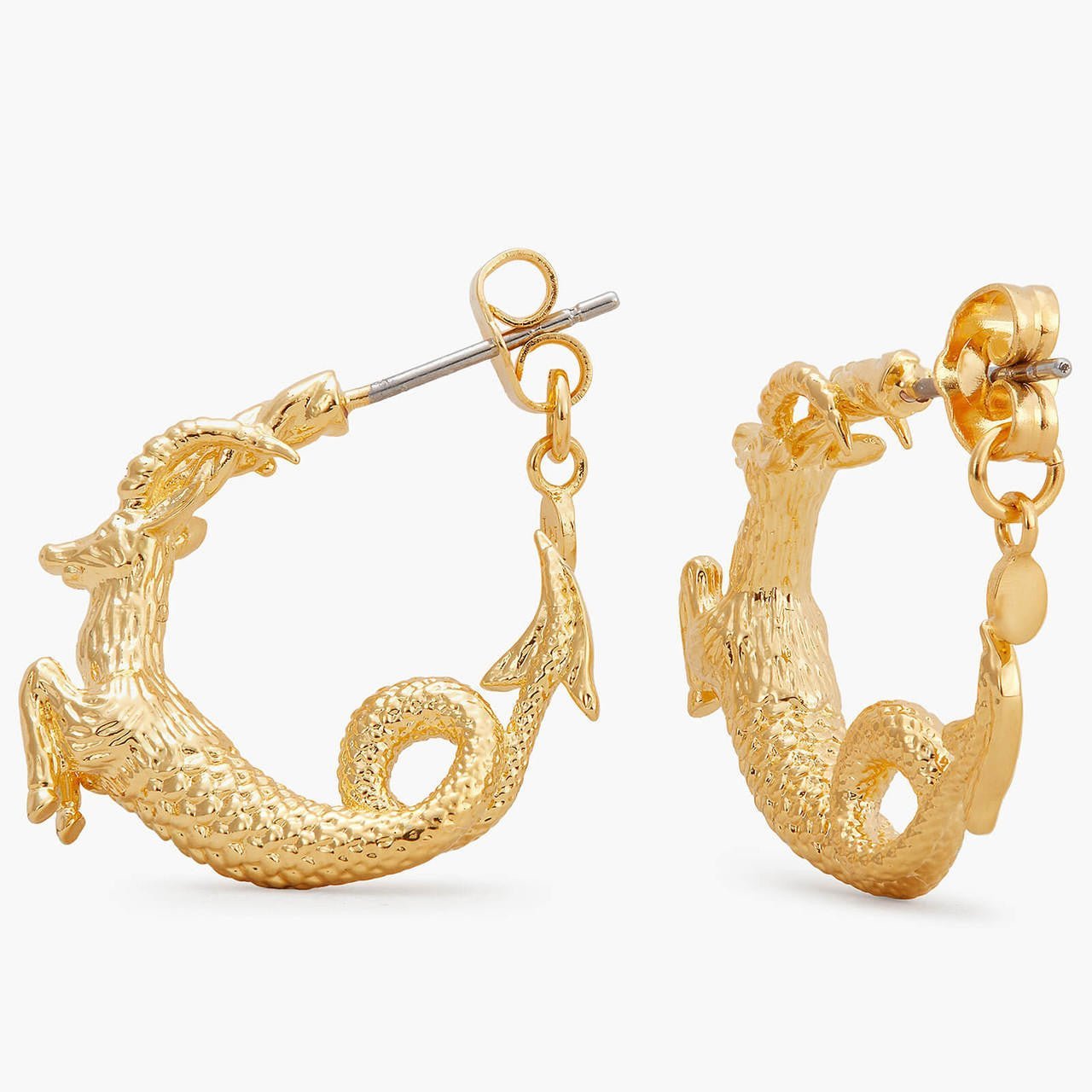 Capricorn Astrological Sign Hoop Earrings | APPV1101 - Les Nereides