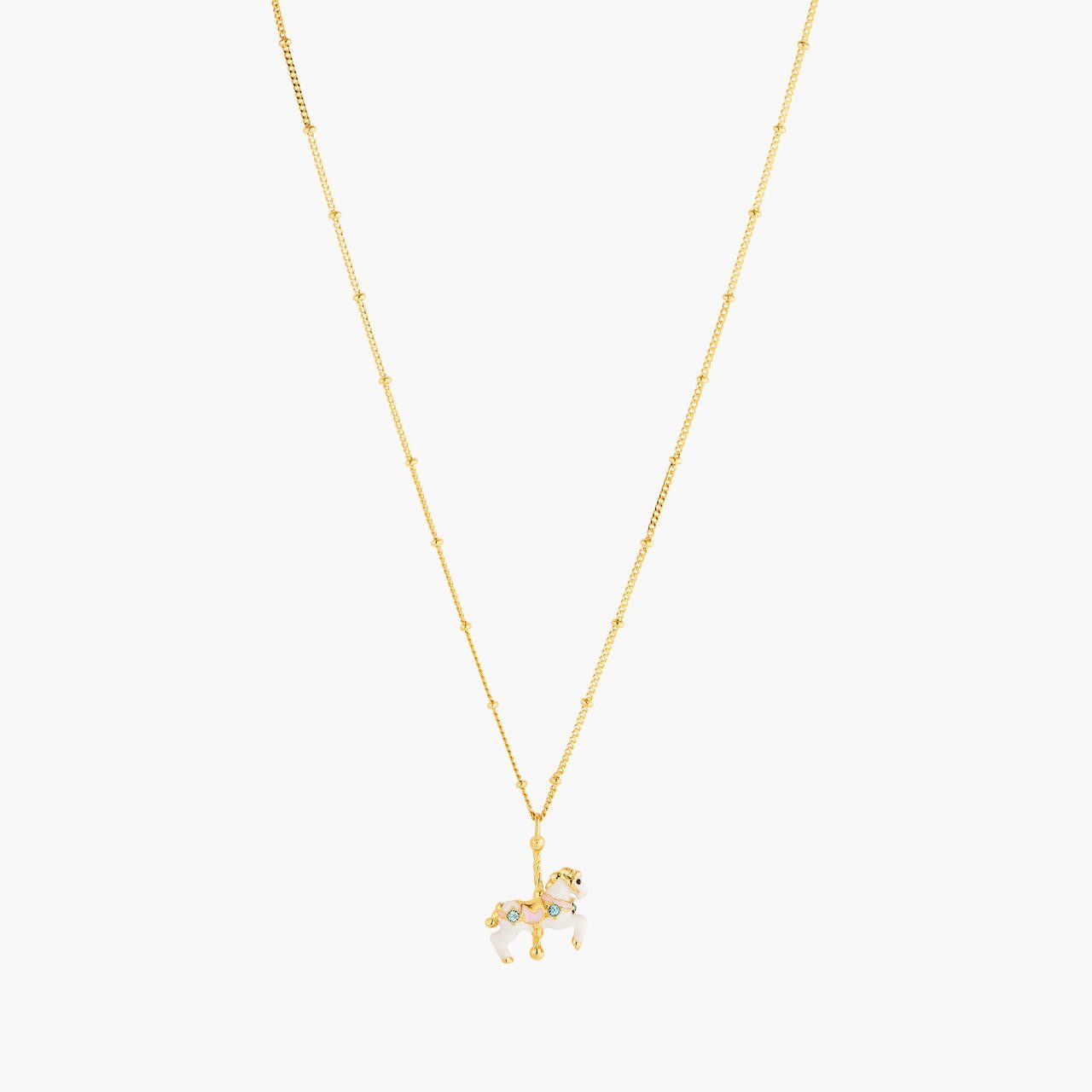 Carousel Horse Thin Necklace | ANIP3021 - Les Nereides