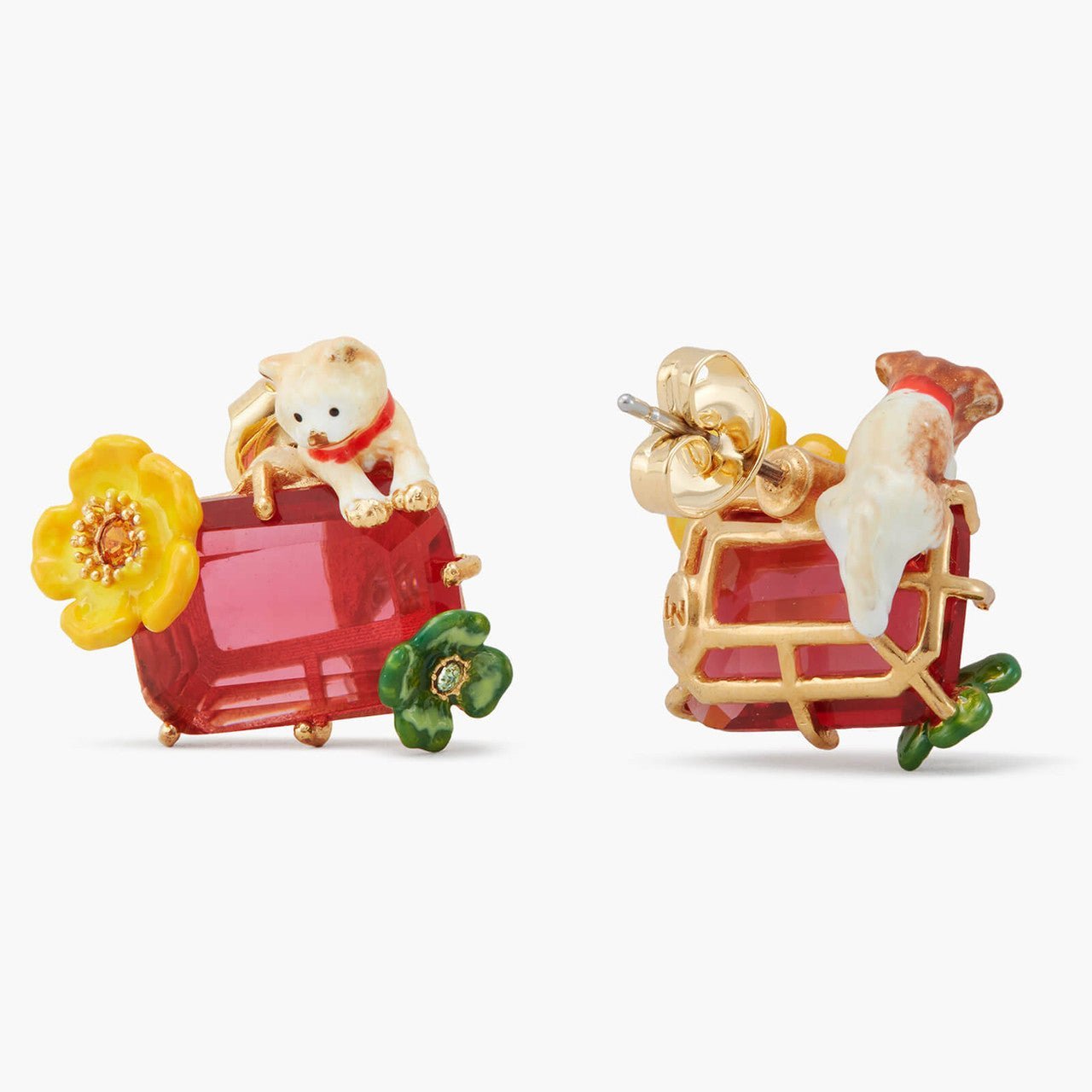 Cat and dog earrings | APLA1011 - Les Nereides