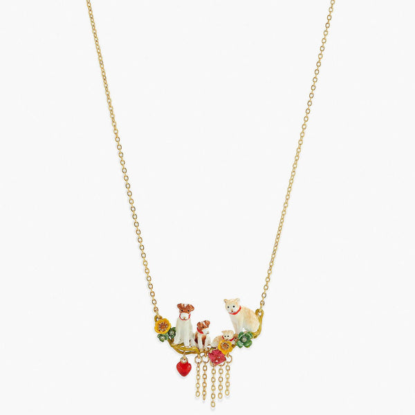 Cats And Dogs Statement Necklace | APLA3011 - Les Nereides
