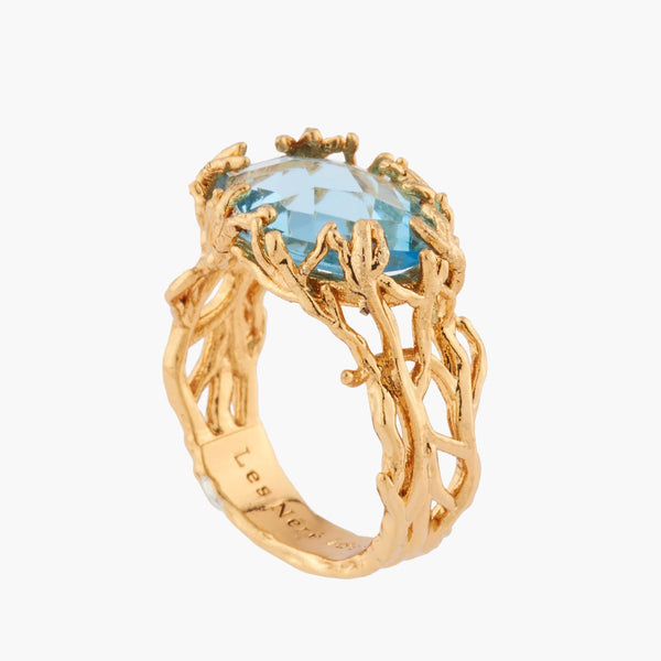 Celestial Blue Stone Coral Rings | Aktt601/11 - Les Nereides