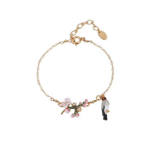 Chant Des Oiseaux Bird And Cherry Blossoms Bracelet | ADCO2031 - Les Nereides