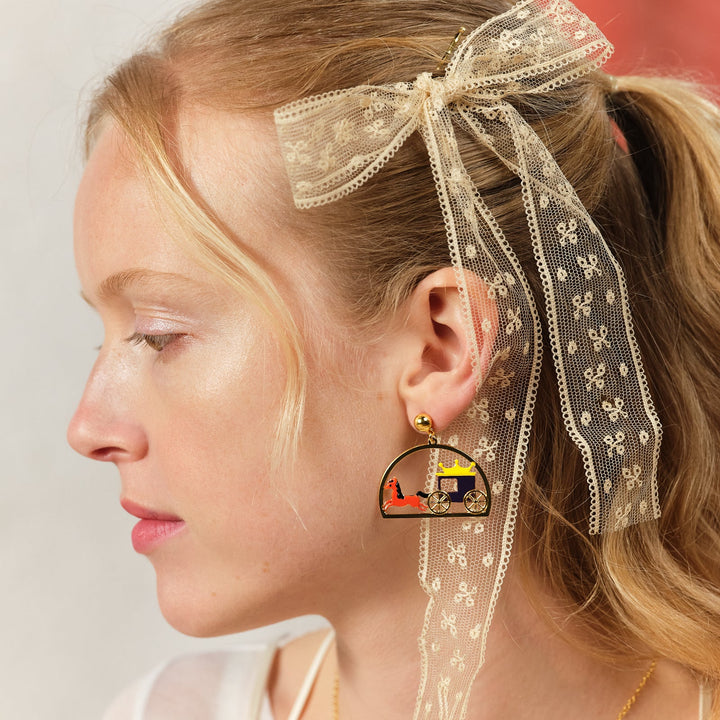 Charming Cat And Windmill Earrings | ASCC1011 - Les Nereides