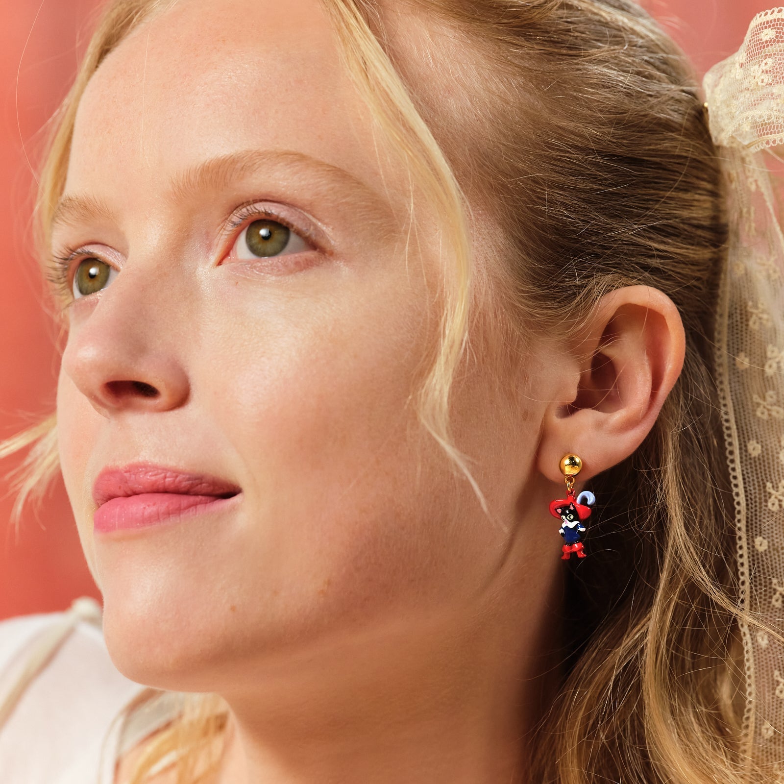Charming Cat Earrings | ASCC1041 - Les Nereides
