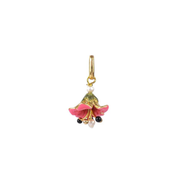 Charm'S Pendant Bell Flower Pink Charms | ABCH4131 - Les Nereides