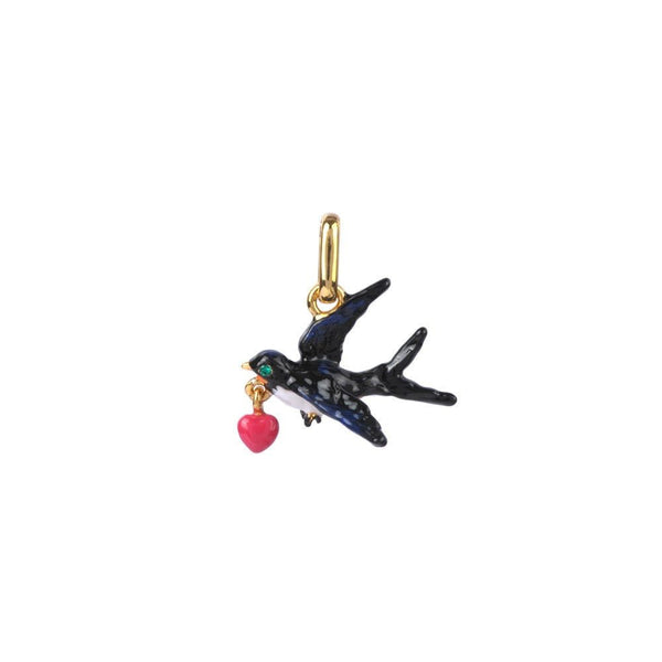 Charm'S Pendant Swallow Bird Charms | ABCH4031 - Les Nereides