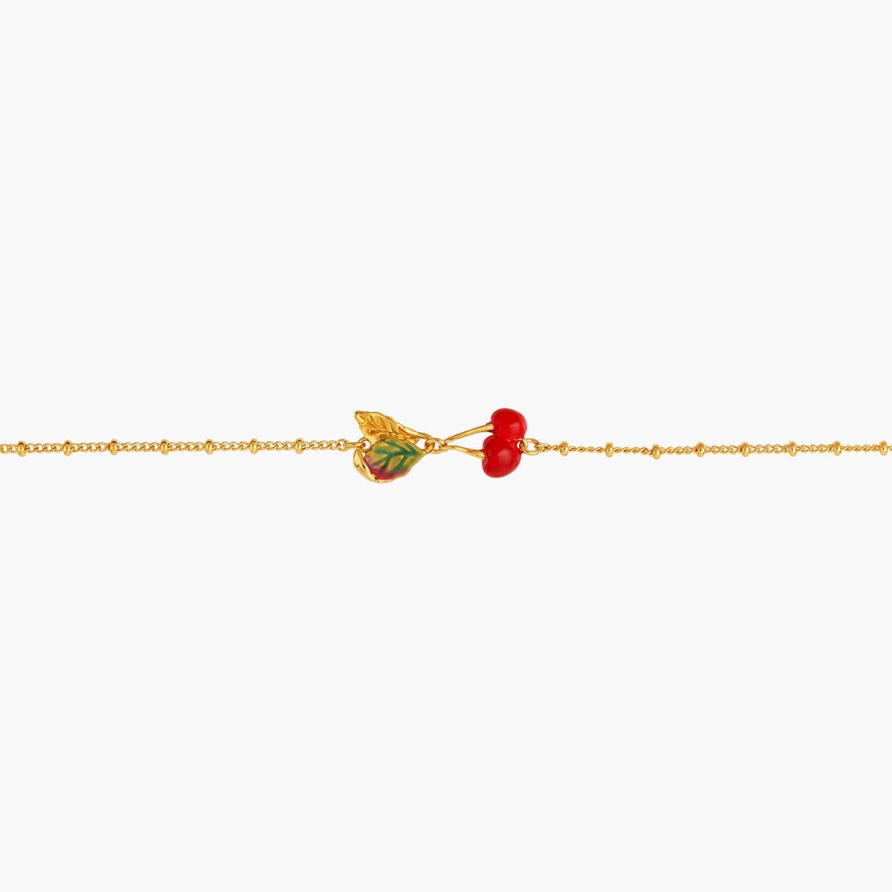 Cherries And Leave Thin Bracelet | ANCE2021 - Les Nereides