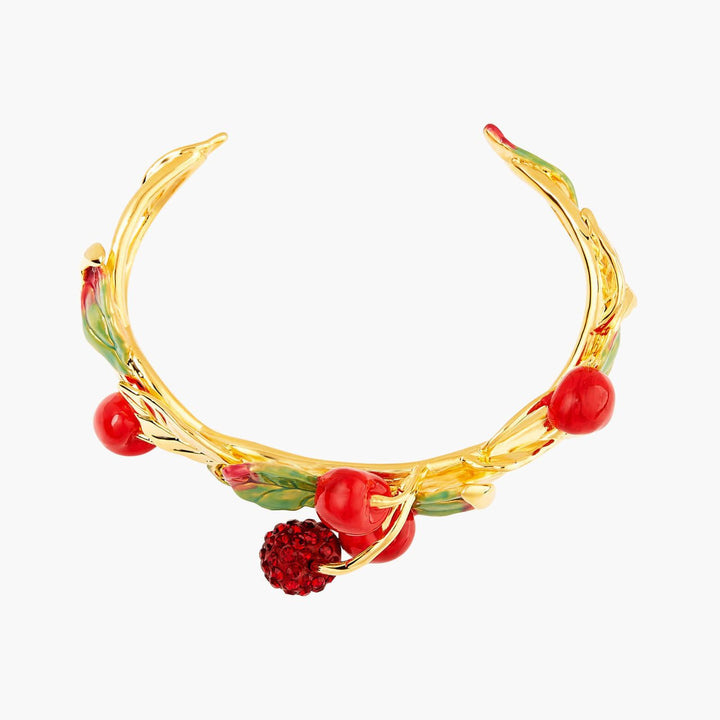 Cherries And Leaves Bangle Bracelet | ANCE2011 - Les Nereides