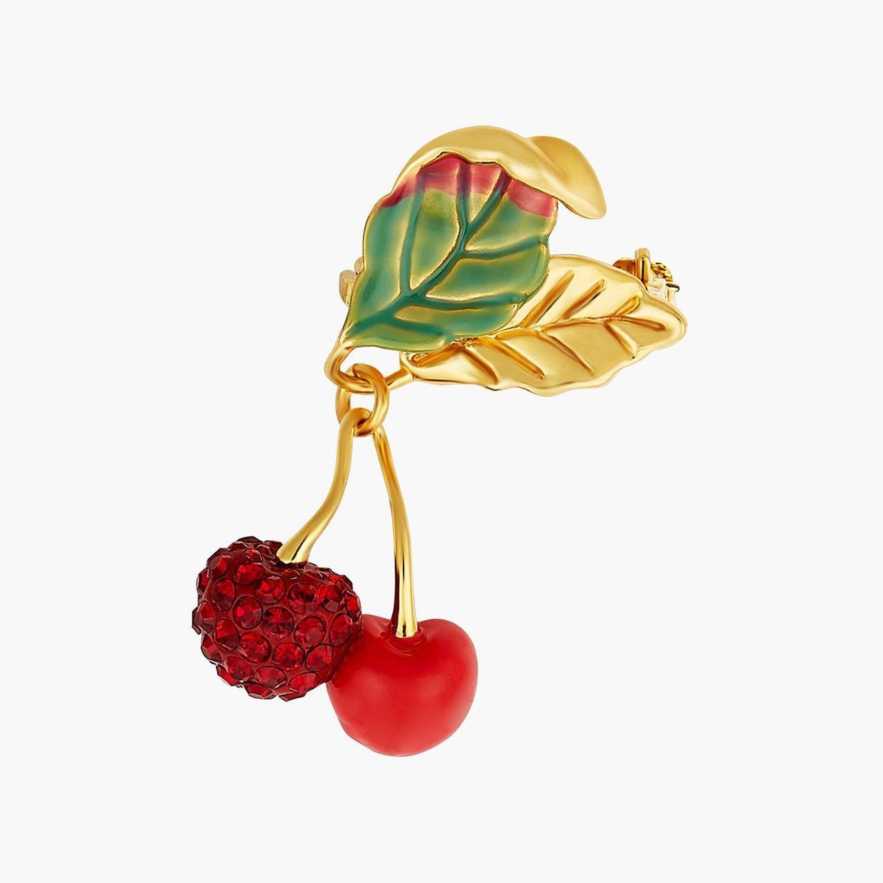 Cherries And Leaves Brooch Accessories | ANCE5011 - Les Nereides