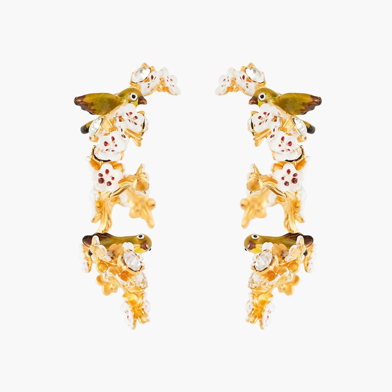 Cherry Blossom And Branches Earrings | ANHA1041 - Les Nereides