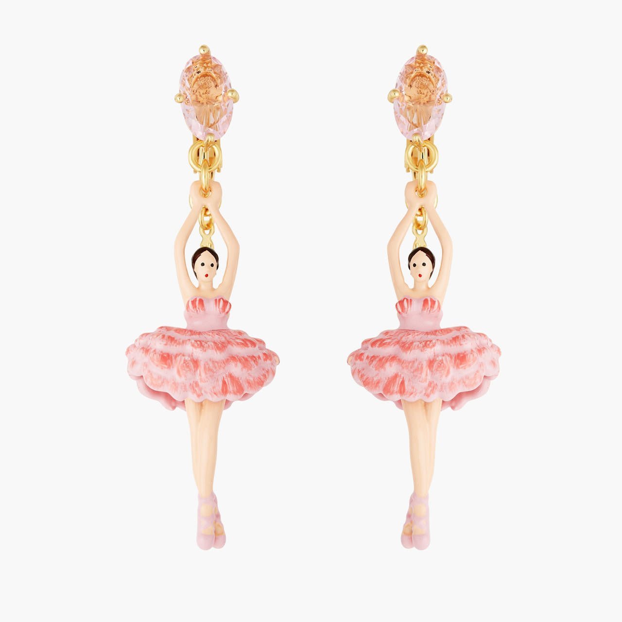Cherry Blossom Ballerina Earrings | ANDD115C/1 - Les Nereides