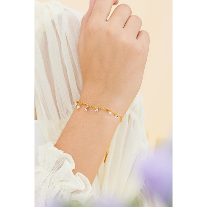 Cherry Blossom Thin Bracelet | ANHA2051 - Les Nereides