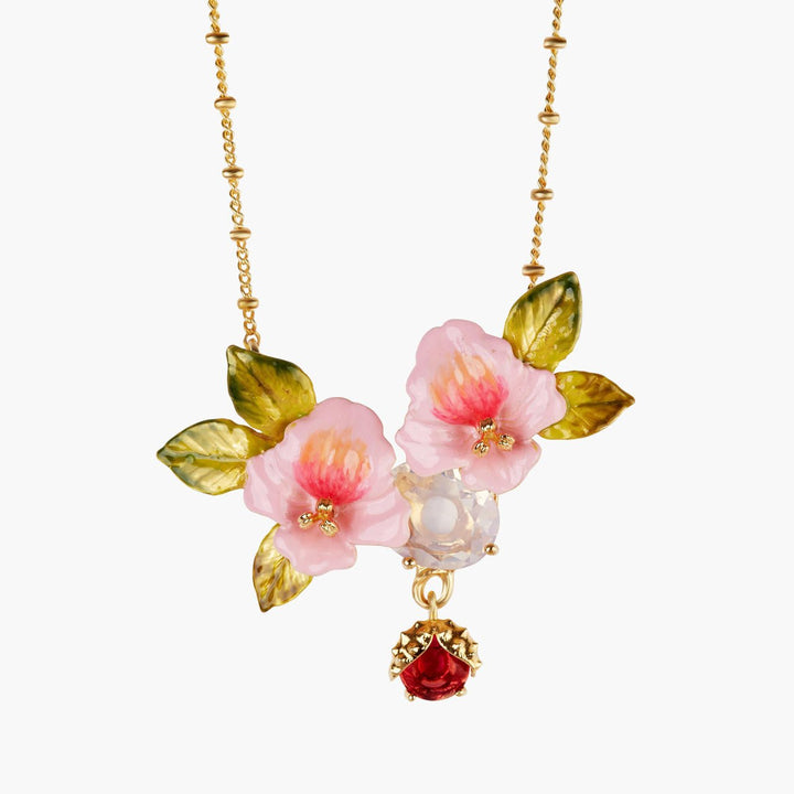 Chestnut And Sweet Chestnut Tree Flower Collar Necklace | AMEF3021 - Les Nereides
