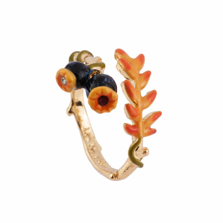 Chimera Plant Leaves & Poppies Rings | AFCH6031 - Les Nereides