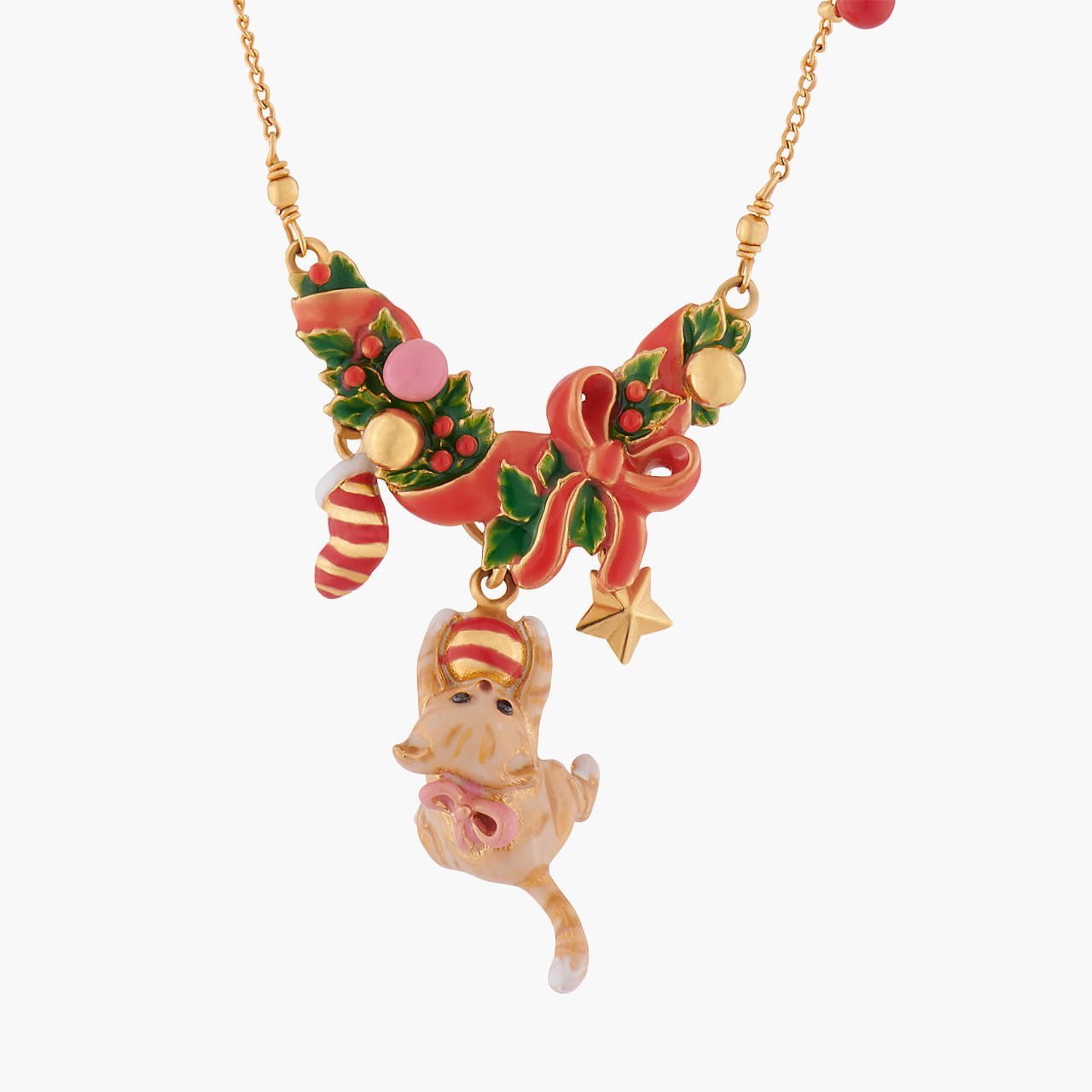 Christmas Kitty Collar Necklace | AKNO301 - Les Nereides