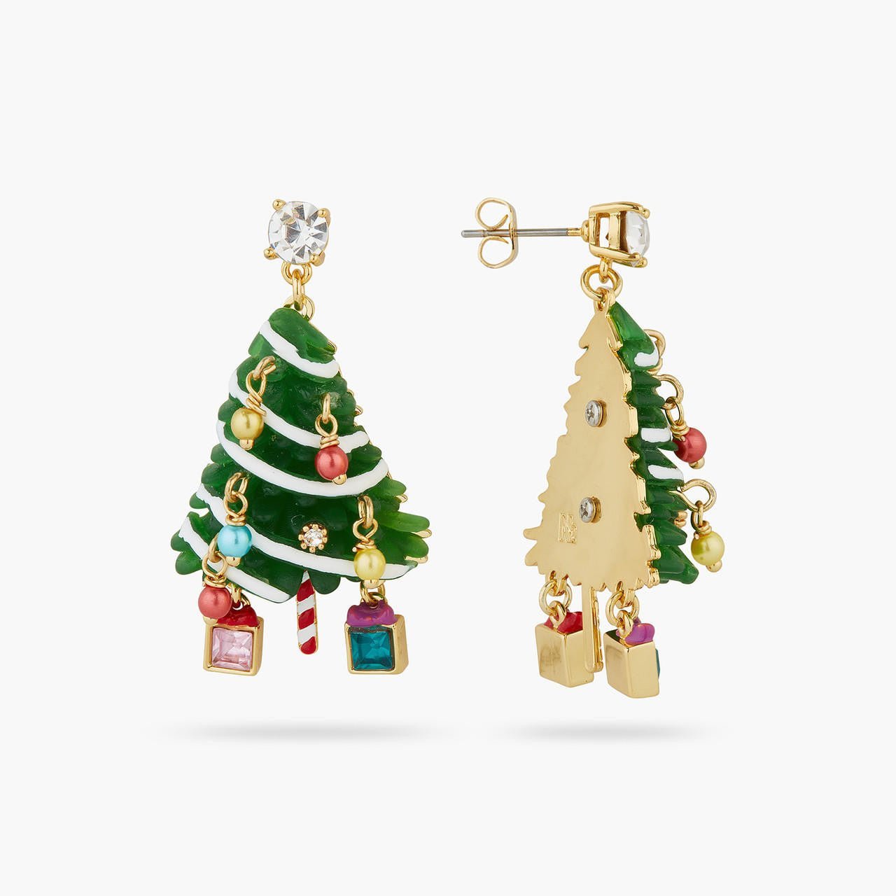 Christmas tree earrings | AQSP1171 - Les Nereides