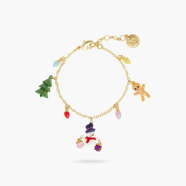 Christmas tree, Snowman and gingerbread man charm bracelet | AQSP2021 - Les Nereides