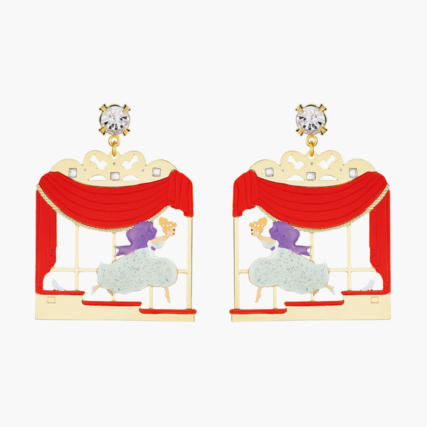 Cinderella And Faceted Crystal Earrings | AOCE1021 - Les Nereides