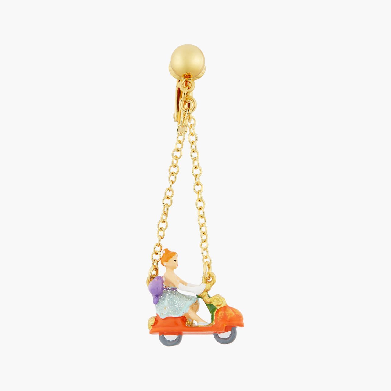 Cinderella And Pumpkin Scooter Earrings | AOCE1051 - Les Nereides