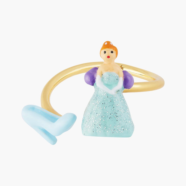 Cinderella And Slipper Adjustable Ring | AOCE6041 - Les Nereides