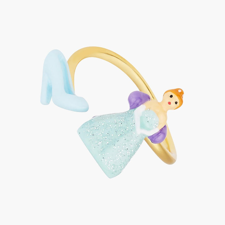 Cinderella And Slipper Adjustable Ring | AOCE6041 - Les Nereides