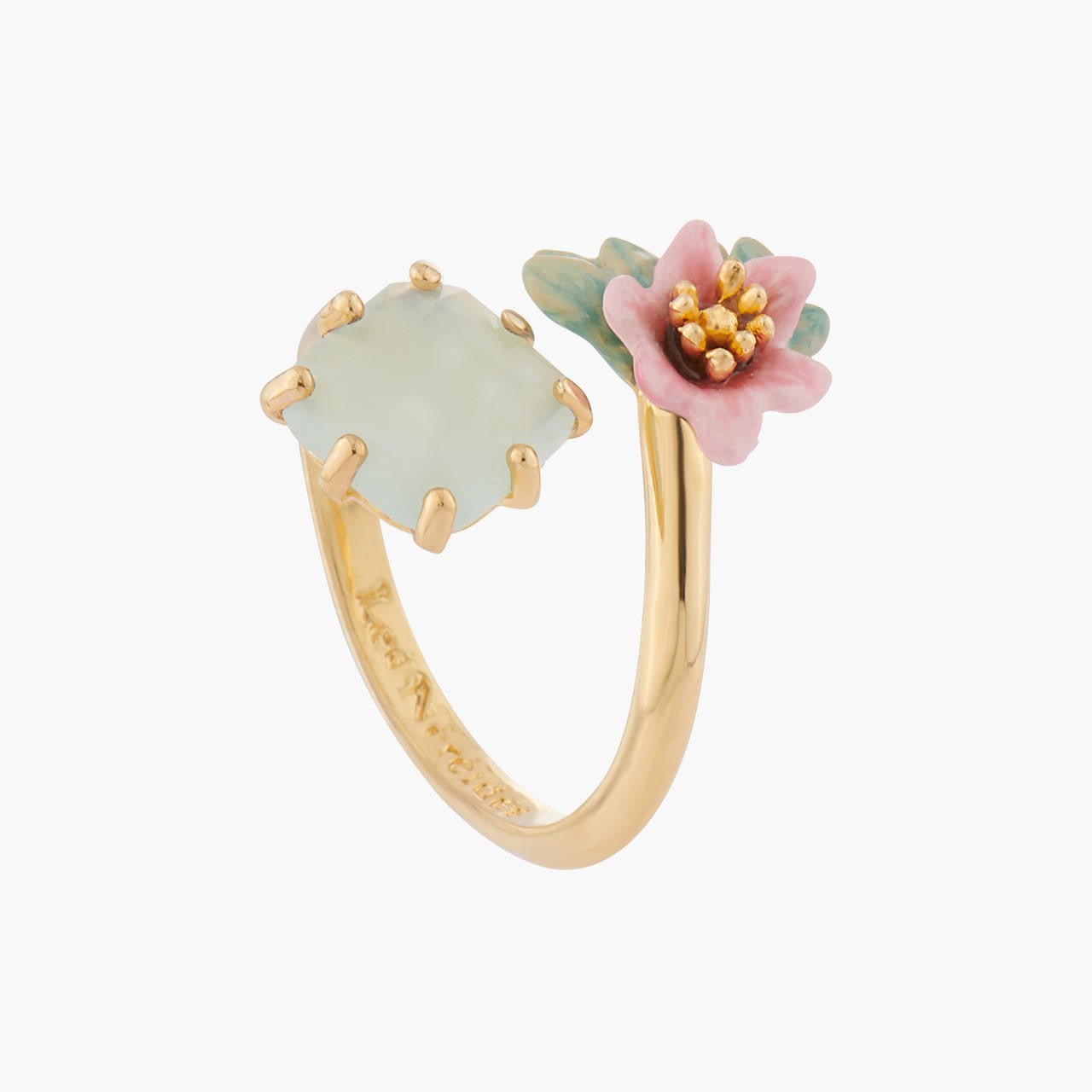 Citrus Flower And Stone Adjustable Rings | ALPE6021 - Les Nereides