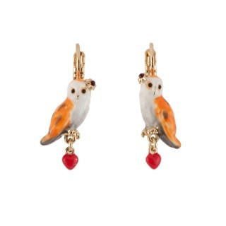 Clarte Nocturne Owl & Heart Earrings | AECN102T/1 - Les Nereides