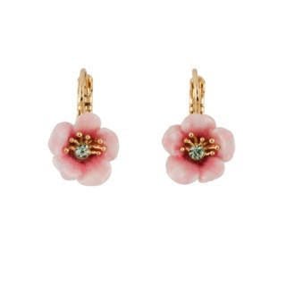 Clarte Nocturne Pink Flower Earrings | AECN101T/1 - Les Nereides