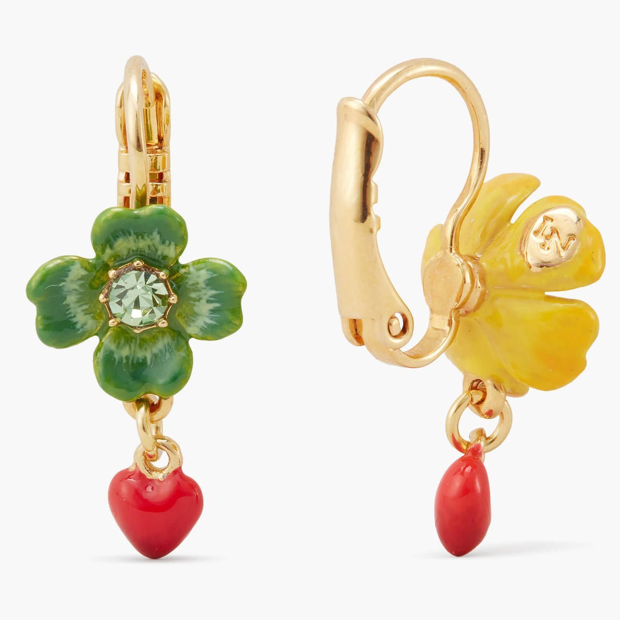 Clover And Buttercup Earrings | APLA1051 - Les Nereides