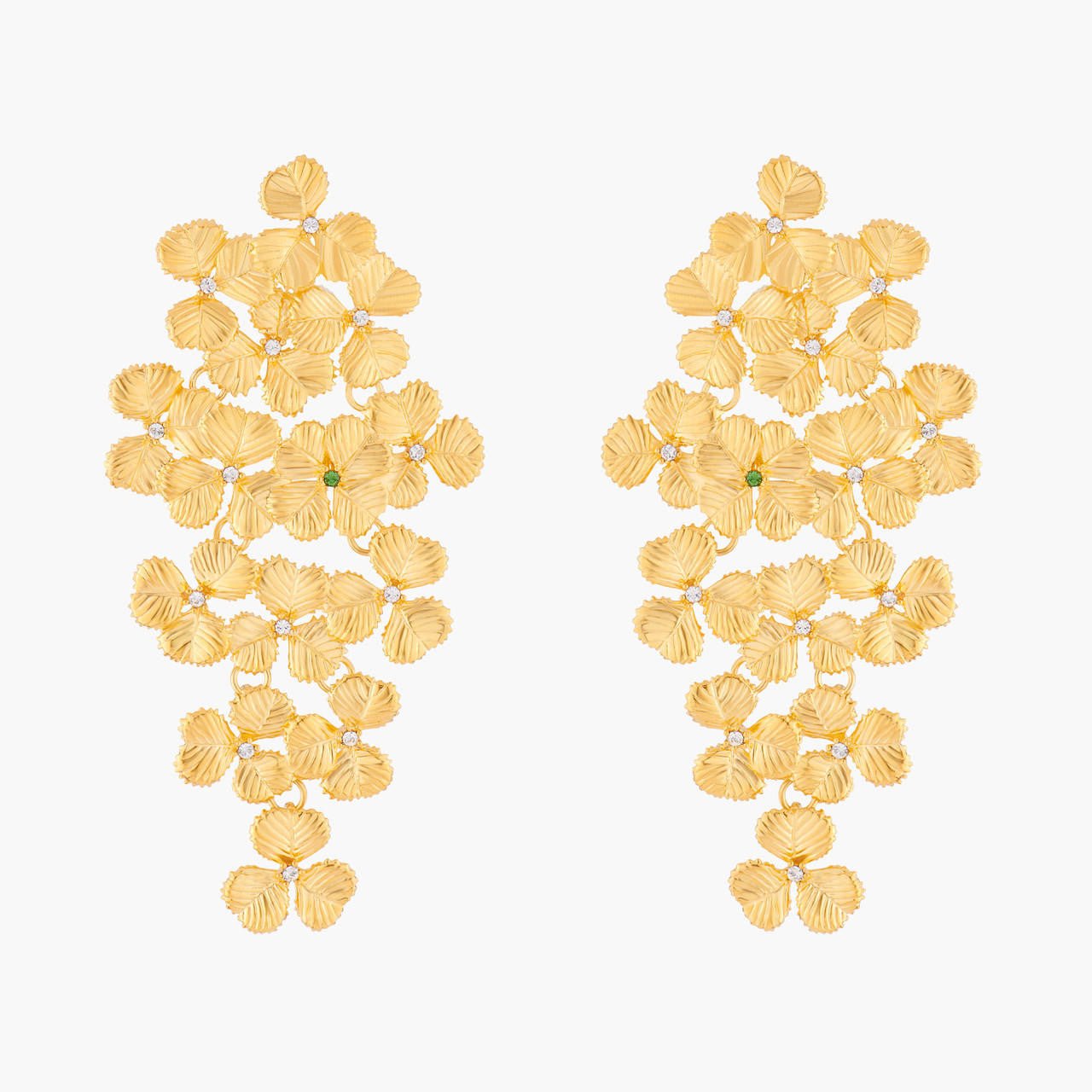 Clover Drop On Earrings | ALFC1041 - Les Nereides