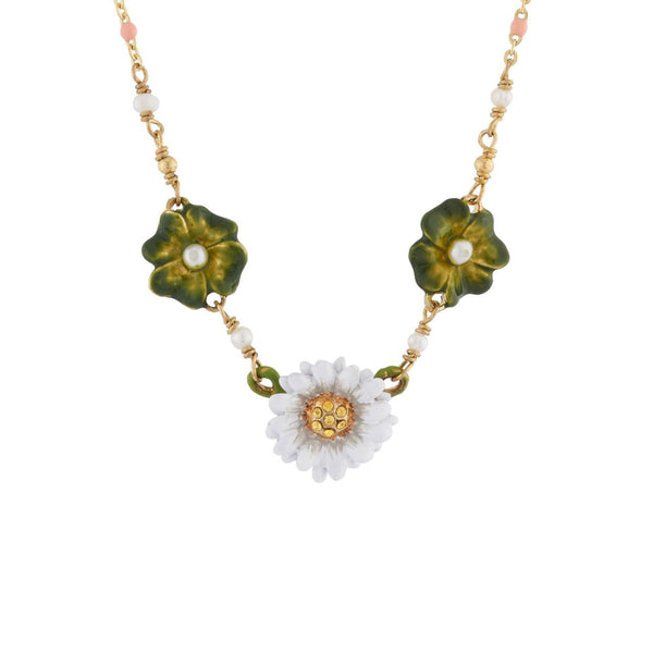 Clovers And Daisy Necklace | AIPR3051 - Les Nereides