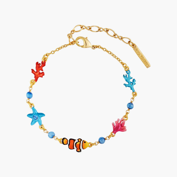 Clownfish, Corals And Starfish Thin Bracelet | AOGL2021 - Les Nereides