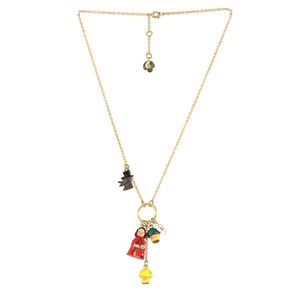 Collier Chaperon & Champignons Avec Champignon, Loup Et Chaperon Necklace | YCC3081 - Les Nereides