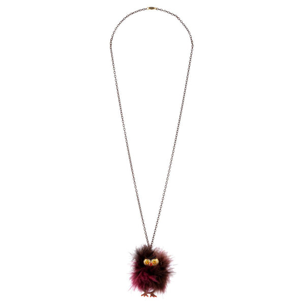 Collier Le Pompon Hibou Avec Bague Necklace | YLP3031 - Les Nereides