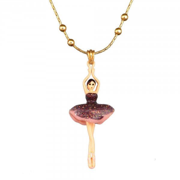 Collier Pas de Deux Pink Chocolate Necklace | WDD3591 - Les Nereides