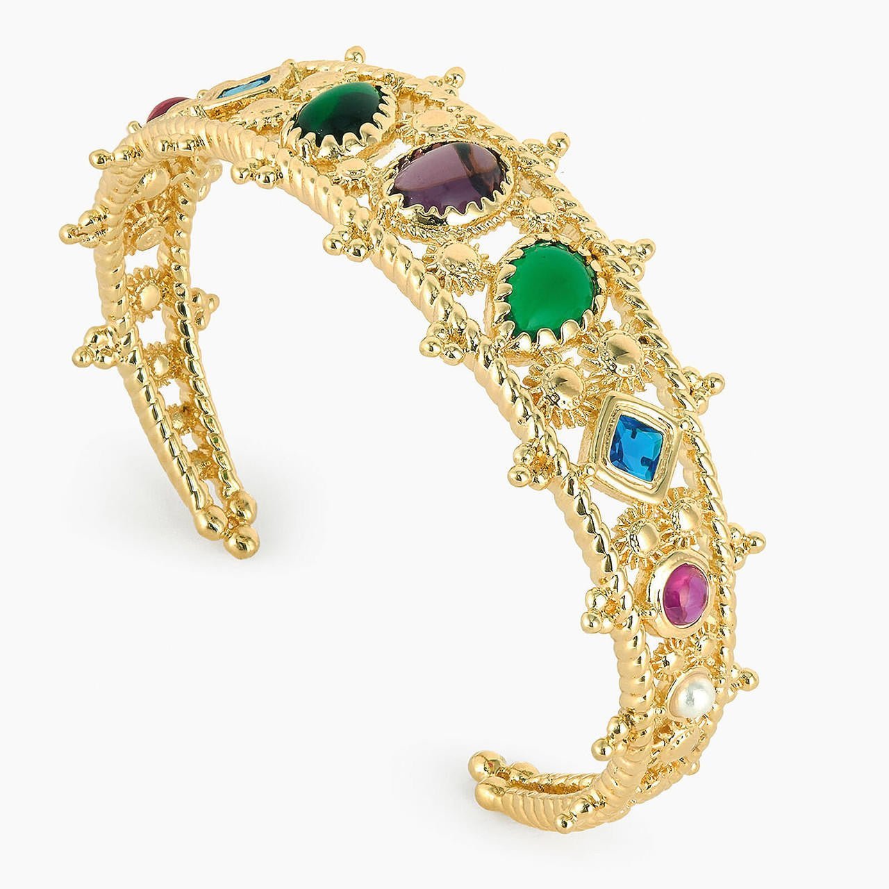 Coloured Stones Bangle Bracelet | APJS2011 - Les Nereides